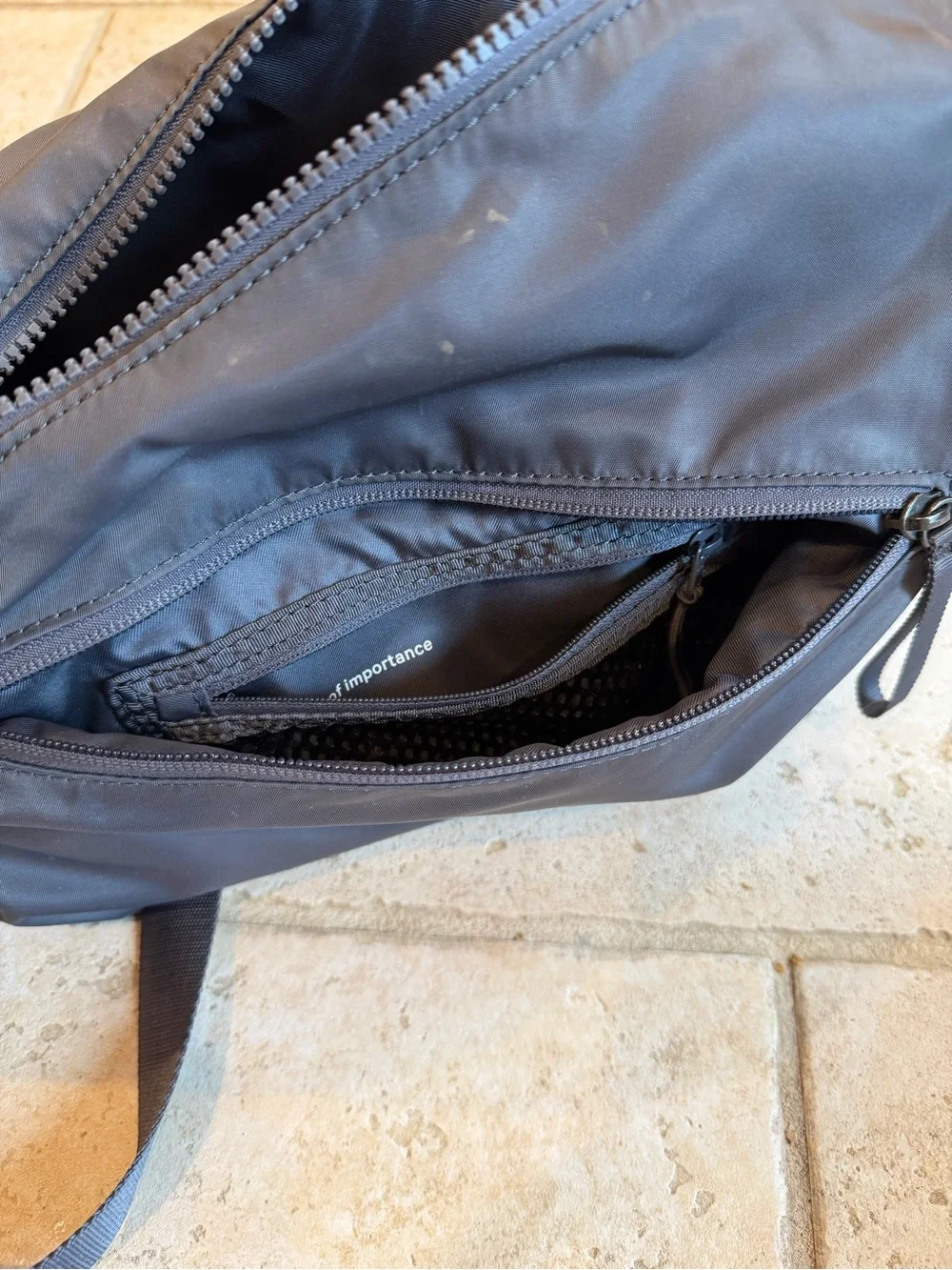 Lululemon Crossbody Sling Bag in Dark Gray - Minimal Everyday Carry